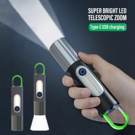 USB Rechargeable Multifunctional Flash And Zoom Light